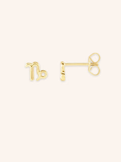 Zodiac "Capricorn" Stud Earrings