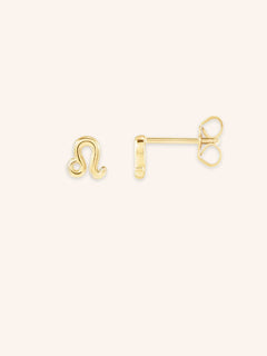 Zodiac "Leo" Stud Earrings
