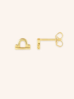 Zodiac "Libra" Stud Earrings