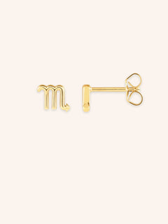 Zodiac "Scorpio" Stud Earrings