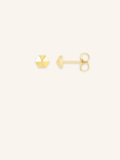 Hexagon Stud Earrings