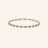 Evlyn Citrine Tennis Bracelet