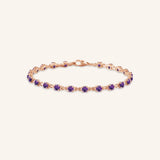 Evlyn Amethyst Tennis Bracelet