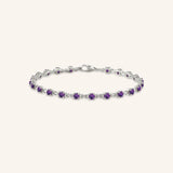 Evlyn Amethyst Tennis Bracelet