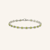 Evlyn Peridot Tennis Bracelet