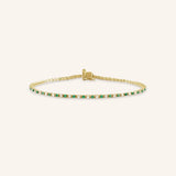 Lyra Emerald Diamond Bracelet