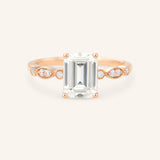 Della Emerald Cut Diamond Engagement Ring