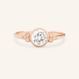 Eaton Round Diamond Milgrain Engagement Ring