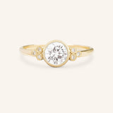 Eaton Round Diamond Milgrain Engagement Ring