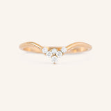 LB Cluster V Diamond Wedding Band
