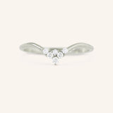LB Cluster V Diamond Wedding Band