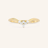 LB Cluster V Diamond Wedding Band