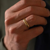 Half Round Milgrain Wedding Band 5MM