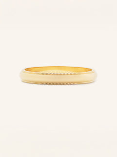 Half Round Milgrain Wedding Band 2.5MM