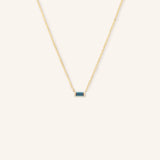 GEMMA Baguette Alexandrite Necklace
