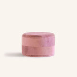 Velvet Backdrop Earring Box - Rose Pink closed