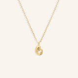 Mother and Child Gold Necklace