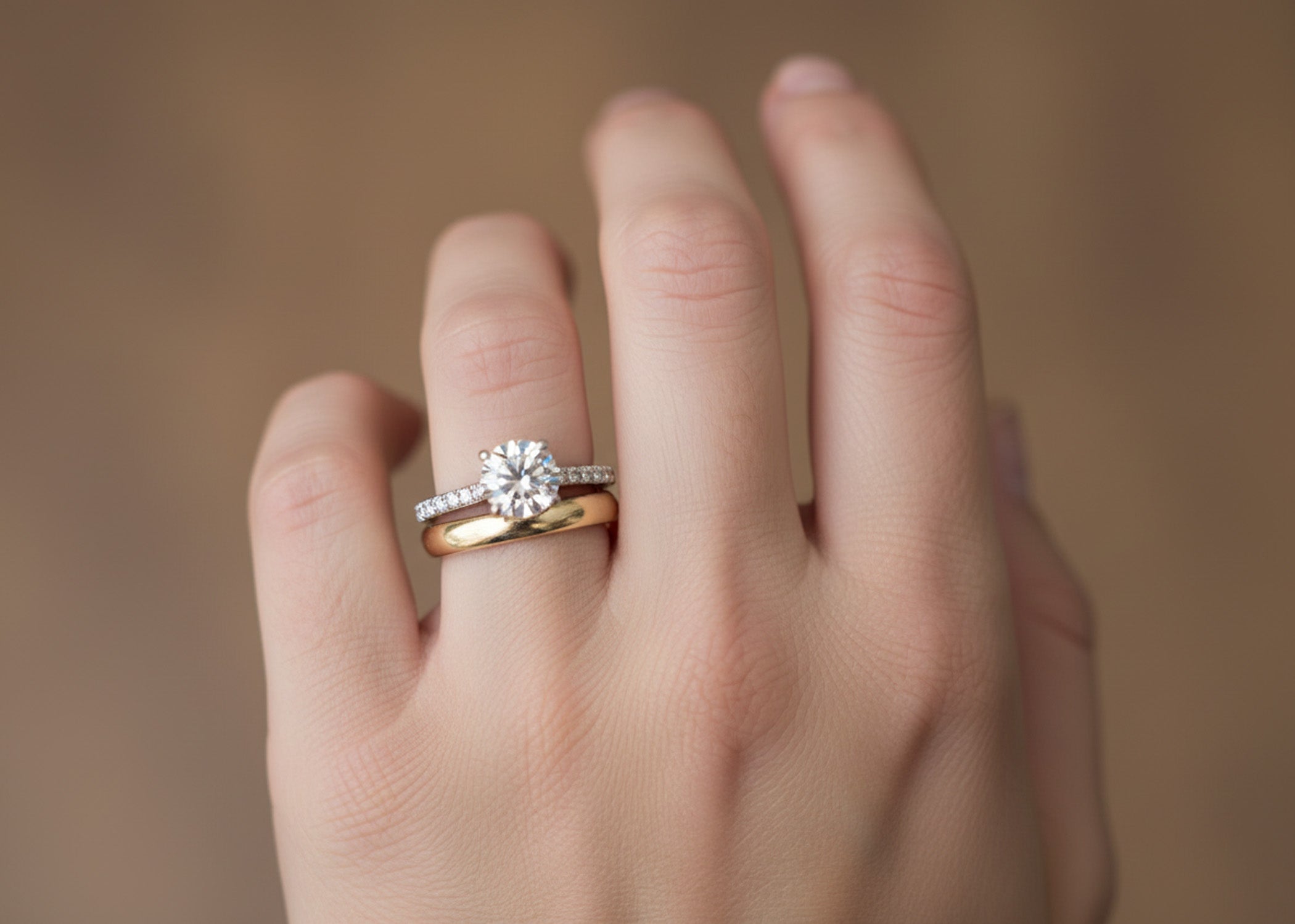 How to Wear Engagement Rings and Wedding Bands