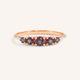 Lovett Five Stone Alexandrite Anniversary Ring