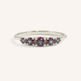 Lovett Five Stone Alexandrite Anniversary Ring