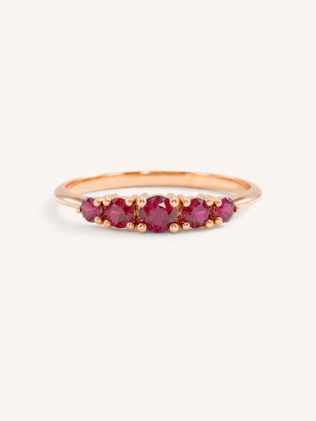 Lovett Five Stone Ruby Anniversary Ring