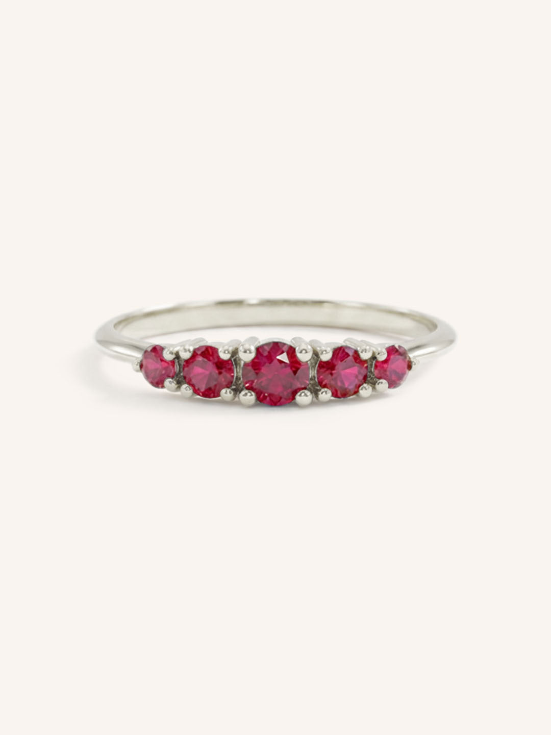 Lovett Five Stone Ruby Anniversary Ring