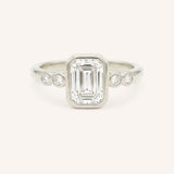 Alameda Emerald Cut Bezel Set Diamond Engagement Ring