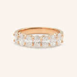 Evienne Oval Diamond Wedding Band