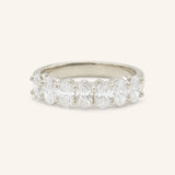 Evienne Oval Diamond Wedding Band