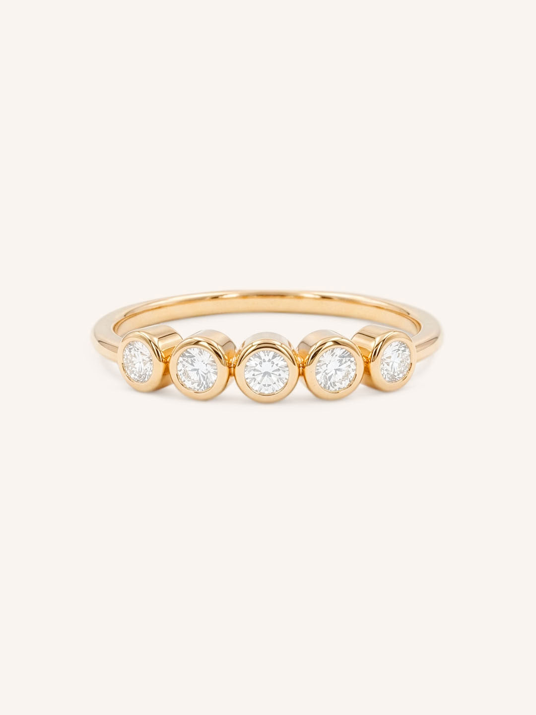 Brookman Bezel 5-Stone Diamond Ring
