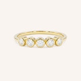 Brookman Bezel 5-Stone Diamond Ring