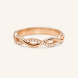 Interwoven Diamond Wedding Ring