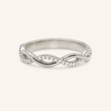 Interwoven Diamond Wedding Ring