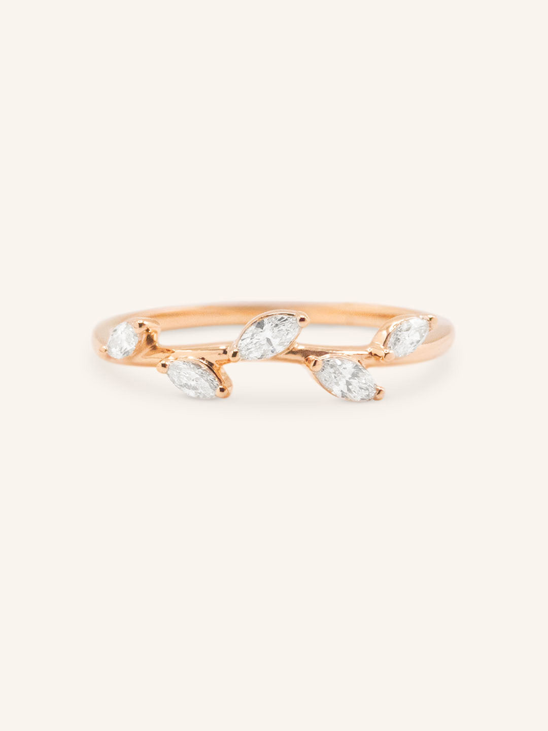 Samira Diamond Leaf Ring