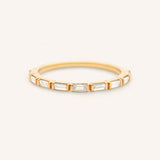 Montville Bezel Baguette Diamond Anniversary Band
