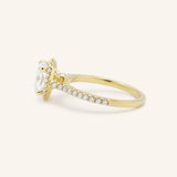 Tamiya Round Halo Diamond Engagement Ring
