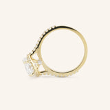 Tamiya Round Halo Diamond Engagement Ring