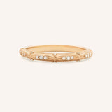 Esther Diamond Accented Wedding Band