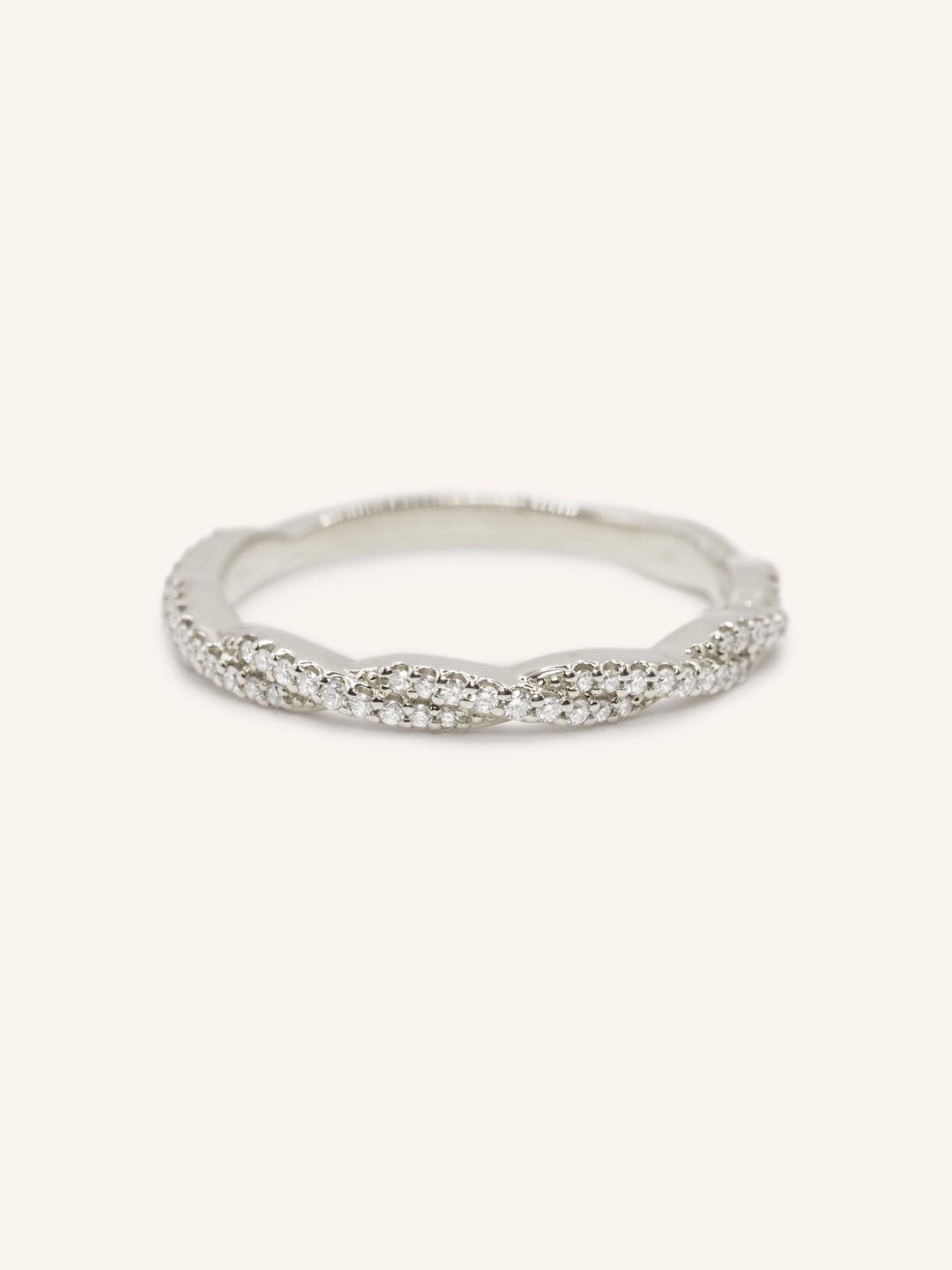 Twisted Vine Diamond Wedding Band