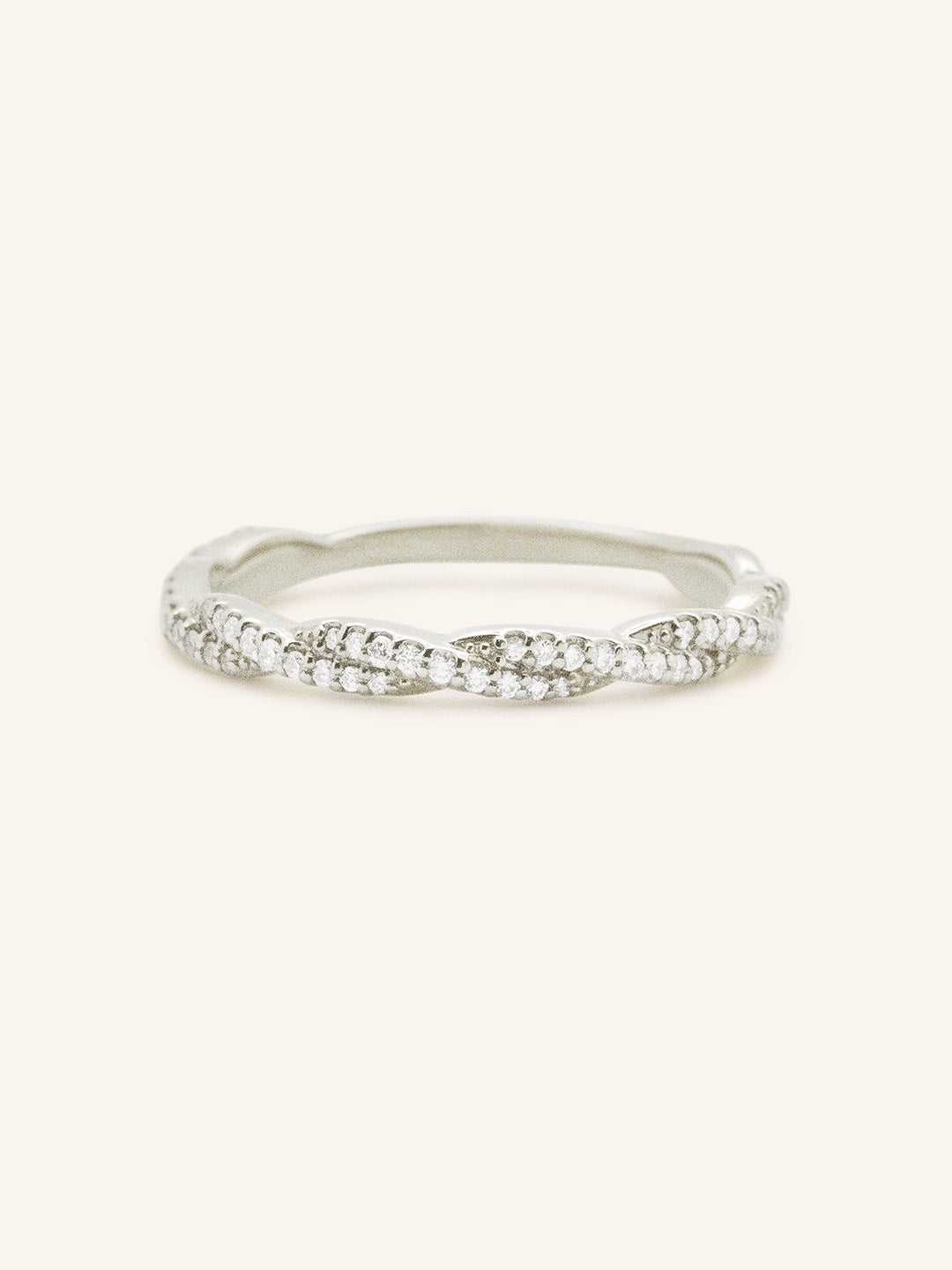 Twisted Vine Diamond Wedding Band