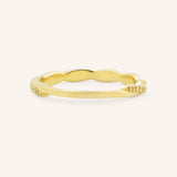 Twisted Vine Diamond Wedding Band