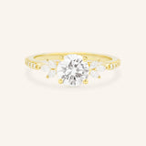 Melina Dee Round Diamond Engagement Ring