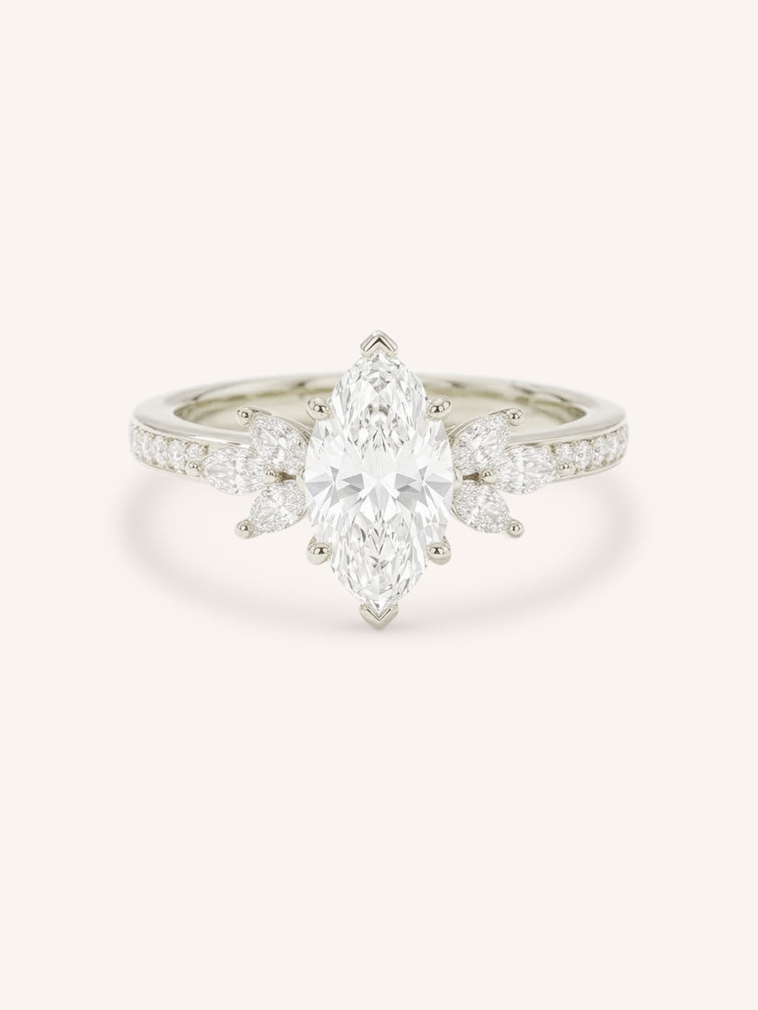 Melina Dee Marquise Diamond Engagement Ring