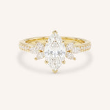 Melina Dee Marquise Diamond Engagement Ring