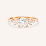 Melina Dee Round Diamond Engagement Ring
