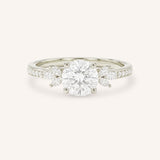 Melina Dee Round Diamond Engagement Ring