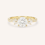 Melina Dee Round Diamond Engagement Ring