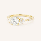 Melina Dee Round Diamond Engagement Ring