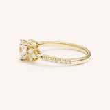Melina Dee Round Diamond Engagement Ring