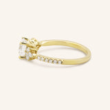Melina Dee Round Diamond Engagement Ring